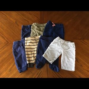 7 pairs of baby boy pants